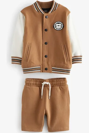Next Boys Pure Cotton Sweatshirt with Shorts