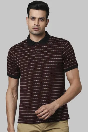 Raymond Weil Cotton Striped Contemporary Fit Polo T-Shirt