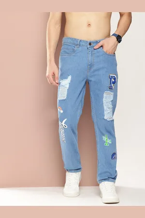 HARVARD Men Relaxed Fit Highly Distressed Printed Stretchable Jeans