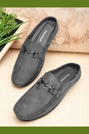 Provogue Men Textured Suede Open Loafers
