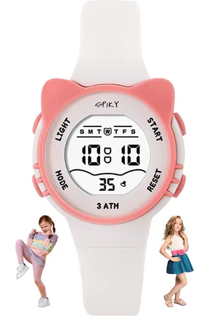 Spiky Unisex Kids Dial & White Straps Digital Multi Function Automatic Watch SPKEVA12_C2_Wht