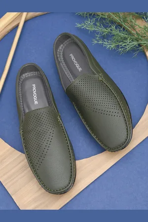 Provogue Men Textured PU Open Loafers