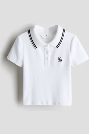 H&M Girls Embroidered Polo Shirt