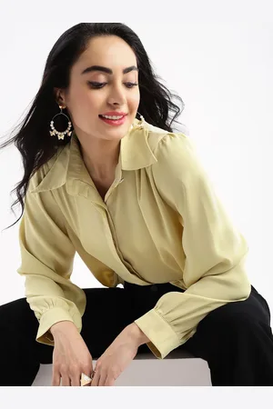 SHOWOFF Women Standard Boxy Opaque Casual Shirt