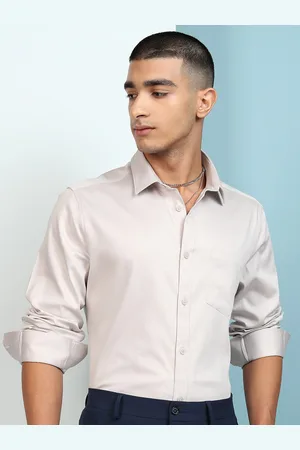 Highlander Men Regular Fit Regular Collar Full Sleeve Satin Shirt