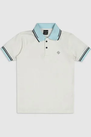 CAVIO Boys Printed Polo Collar T-shirt