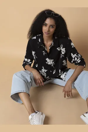 SHOWOFF Women Relaxed Floral Opaque Printed Casual Shirt