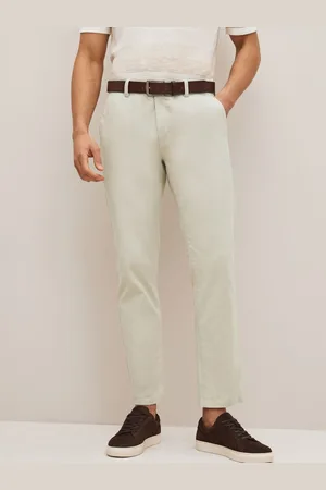 Next Men Smart Casual Trousers With Belt