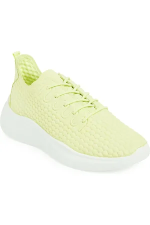 Ecco Women Athleisure Sunny Lime Leather Regular Sneakers
