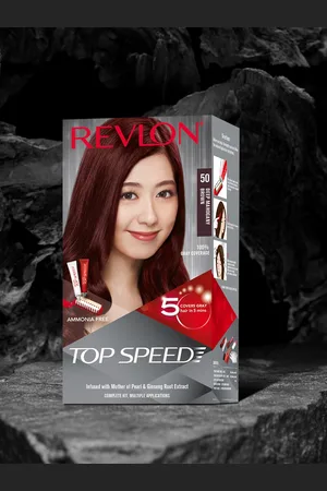 Revlon Top Speed Hair Color - Women - Deep Mahogany Brown 50