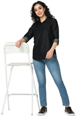 Miraan Cotton Denim Casual Shirt