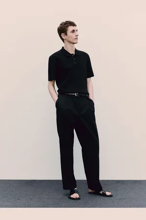H&M Regular Fit Fine-knit Polo Tshirts