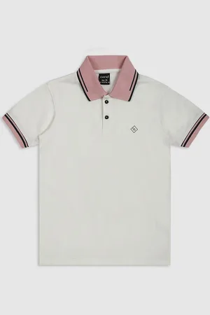 CAVIO Boys Printed Polo Collar T-shirt