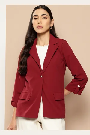 Chemistry Textured Single-Breasted Blazer