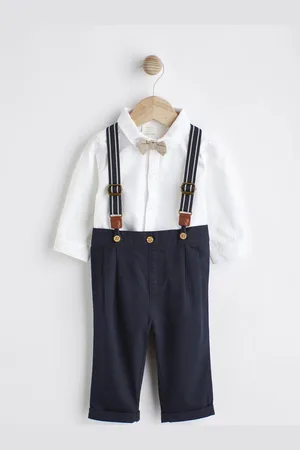 Next Infants Boys Shirt and Trouser with suspenders