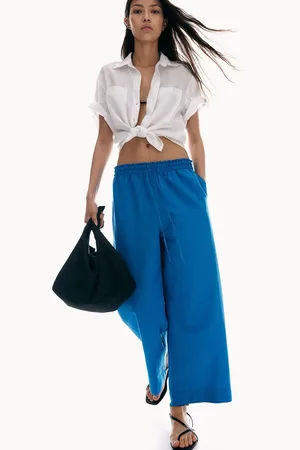 H&M Women Loose Fit Low-Rise Trousers