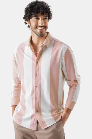 The Souled Store Men Striped Cotton Casual Shirt