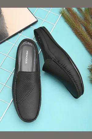 Provogue Men Textured PU Open Loafers