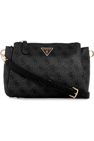 Guess Printed PU Swagger Sling Bag with Cut Work