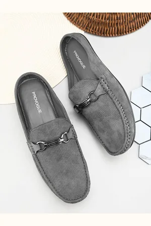 Provogue Men Round Toe Suede Loafers