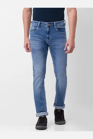 SPYKAR Men Straight Fit Light Fade Stretchable Jeans