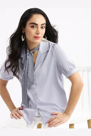 SHOWOFF Women Standard Slim Fit Opaque Striped Casual Shirt