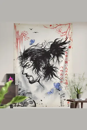 COMICSENSE White & Black Anime Invincible Printed Tapestry