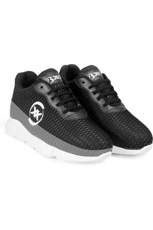 BXXY Men Mesh High-Top Running Non-Marking Elevator Shoes