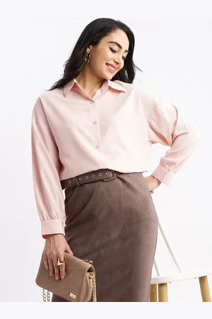 SHOWOFF Women Relaxed Opaque Casual Oversized Shirt