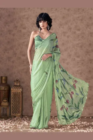 Tikhi Imli Ethnic Motifs Printed Sequinned Saree