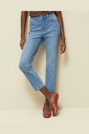 Next Women Light Fade Cropped Stretchable Jeans