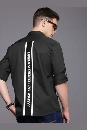 DUCATI Pure Cotton Opaque Printed Casual Shirt