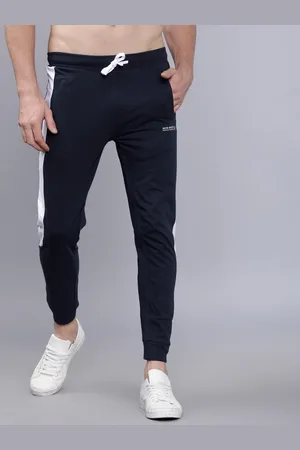The Indian Garage Co Men Navy Blue Solid Slim-Fit Joggers