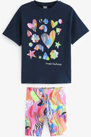 Next Girls Printed T-shirt with Shorts