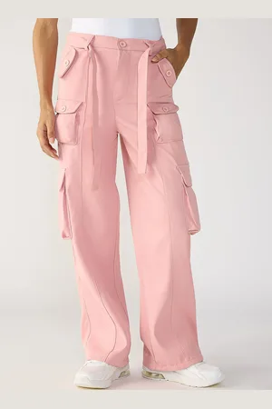 FREAKINS Women Flared High-Rise Trousers