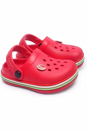 LANCER Unisex Kids Self Design Rubber Clogs