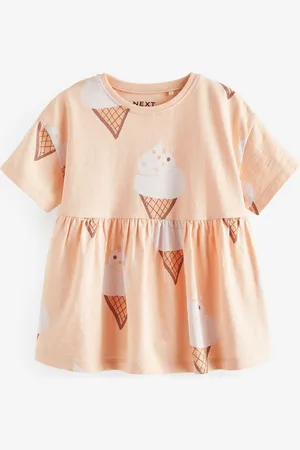 Next Infants Girl Printed Pure Cotton Peplum Top