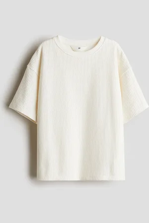 H&M Boys Textured-Knit T-shirt