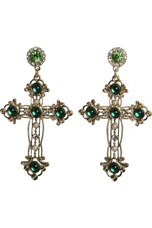 Theater Contemporary Rhinestone Drop Earrings