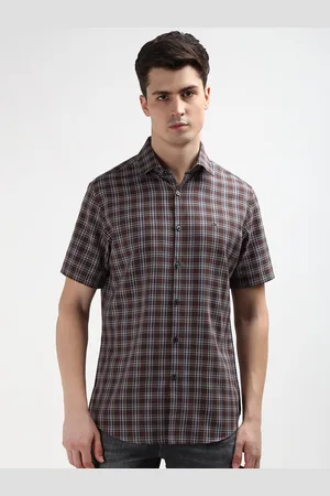 Calvin Klein Men Tartan Checks Casual Slim Fit Shirt