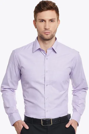 English Navy Men Slim Fit Opaque Formal Shirt