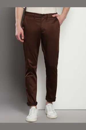 Calvin Klein Men Slim Fit Mid Rise Organic Cotton Trousers