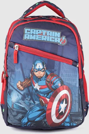 Priority Boys Marvel Avengers Captain America Printed Backpack-25L