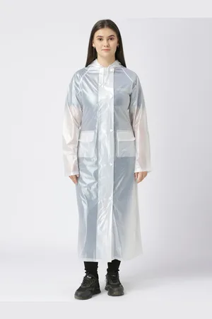 Zeel Women Hooded Long Rain Jacket