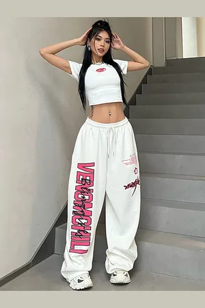LULU & SKY Women Graphic Printed Joggers Trousers