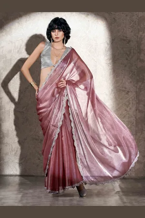Tikhi Imli Embellished Zari Saree