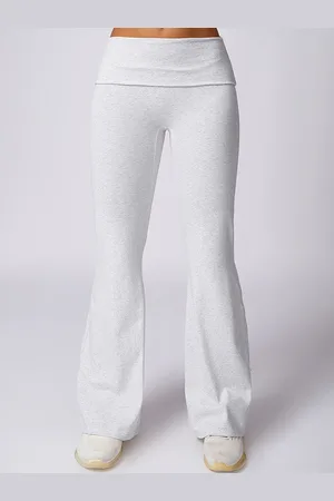 LULU & SKY Women Flared Low-Rise Trousers