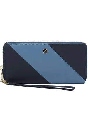 Da Milano Women Colourblocked Leather Zip Around Wallet