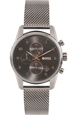 HUGO BOSS Men Skymaster Stainless Steel Bracelet Style Analogue Chronograph Watch 1513837