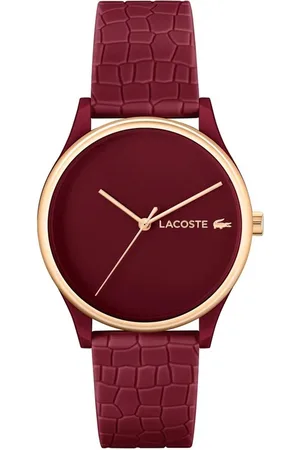 Lacoste Women Solid Dial & Croc Textured Straps Analogue Watch 2001284